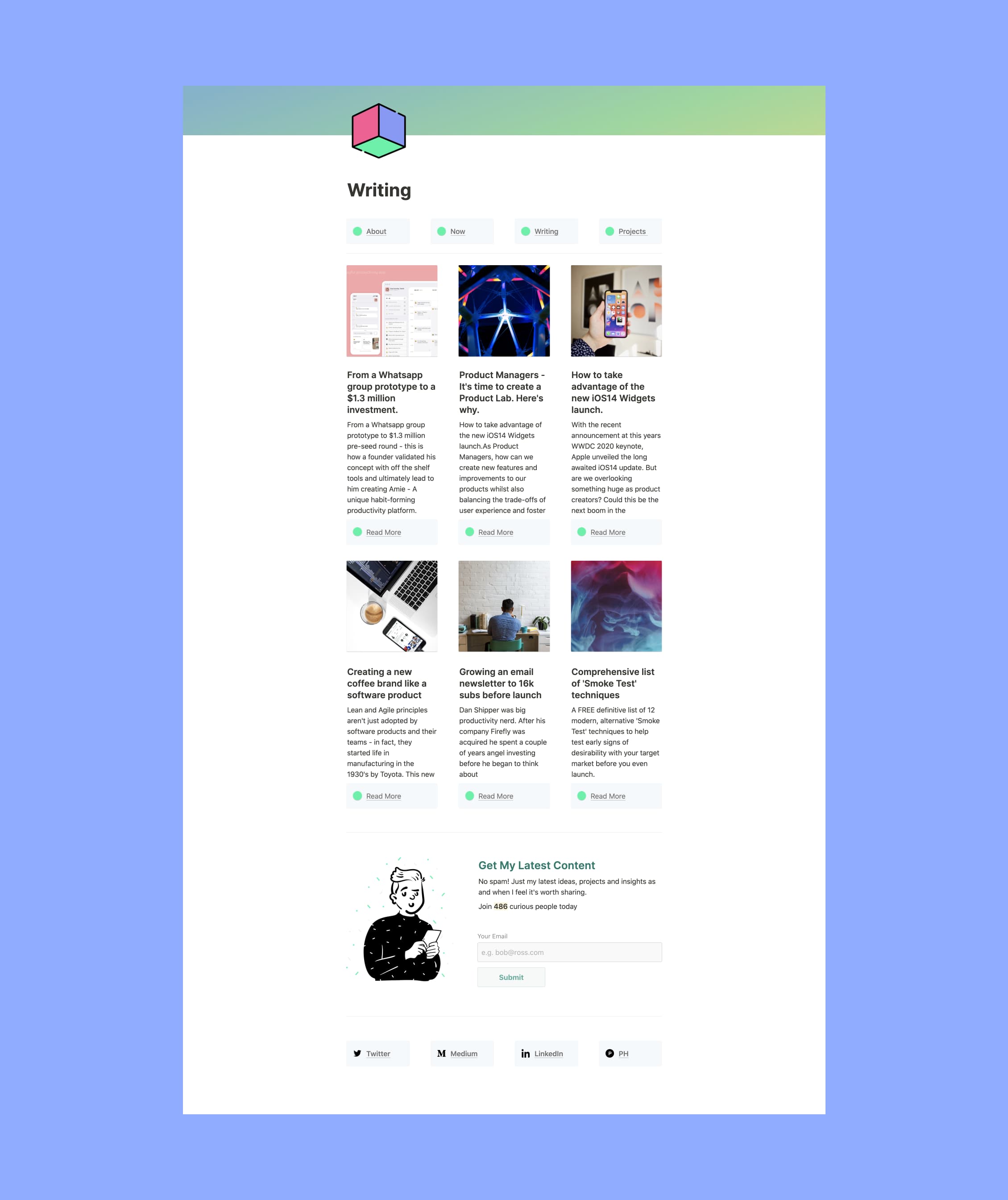 Notion Personal Site Blog Template